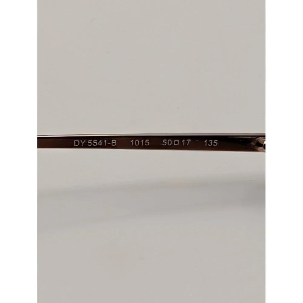 DKNY DY5541-B Eyeglasses Frames Only Rose Gold Half Rim Tortoise Temples 50mm